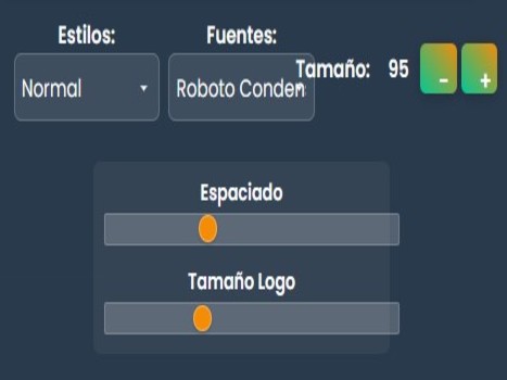 Controles de personalización