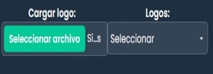 Interfaz de selección de logos