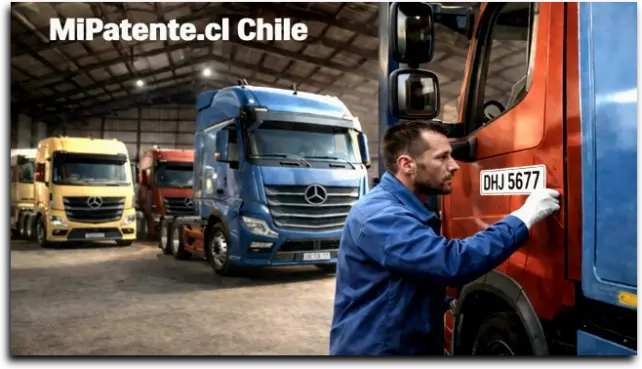profesional pinta la patente en la puerta 